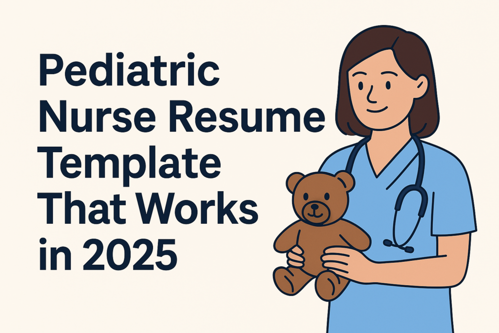 Pediatric Nurse Resume Template That Works in 2025